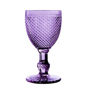 Purple Glass Cup 270ml- _ø8,5x16,5cm, Apto Lavavajilla