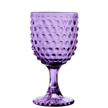 Purple Glass Cup 270ml- _ø9x16,5cm, Apto Lavavajillas
