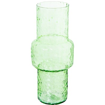 Vaso Di Vetro Verde Ø14x33cm