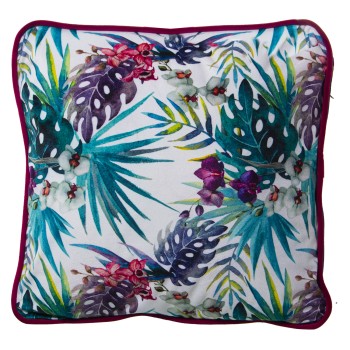 Coussin Déhoussable En Velours Avec Impression - 45x45cm- 45x45cm