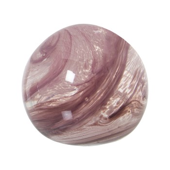 Boule En Verre Rose Terre- Ø10cm