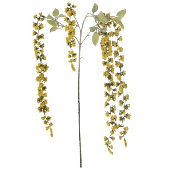 Rameaux De Fleurs Artificielles - Jaune 121cm _121cm, Poliéster