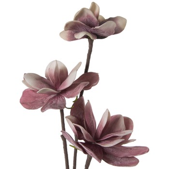 Rami Con 3 Fiori Rose - 105cm - Gomma Eva E Carta 105cm