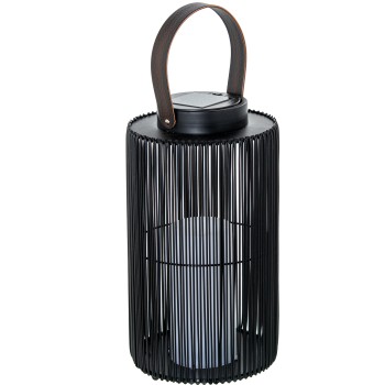 Solar Floor Lamp W/handle, Iron/pp+pe, Led Candle, Ø21x40(54)cm. Working Time: 6 Hours After Full Charge