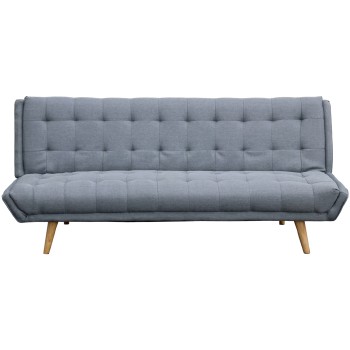 Polyester Grey Sofa Bed 190x87x83cm(closed) 190x108x39cm(opened)