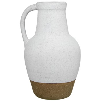 White/earth Ceramic Jug 25x23x40cm