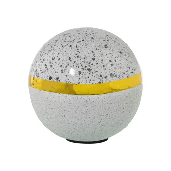 Sfere In Ceramica - Argento E Bianco Ø11cm