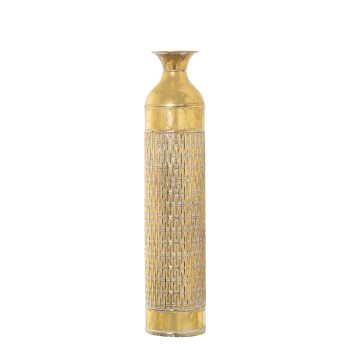 Vaso In Metallo - Dorato- Ø17x76cm