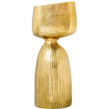 Vaso Alluminio Oro 16x13x38cm
