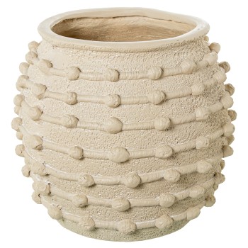 Beige Ceramic Plant-pot _ø37x37cm