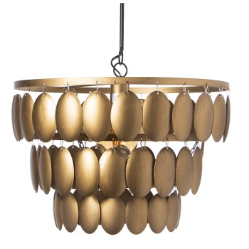 Iron Metal Pendant Light - 1xe27, Max.60w- Ø47x34/130cm