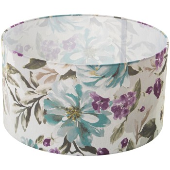 Pantalla Cilíndrica Estampada Ø45x25cm, Para Bombilla E-27