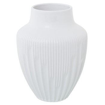 Vaso Ceramica 24cm Bianco Opaco_ø21x24cm