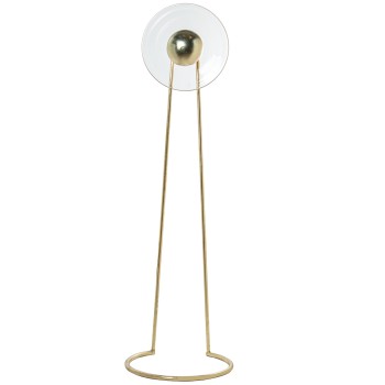 Lampadaire En Métal Doré 46x43x153cm