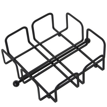 Black Metal Napkin Holder- 21x21x7cm