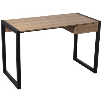 Mesa Escritorio Madera Patasmetal+84613,top:dm+melamina+pv 120x60x76cm