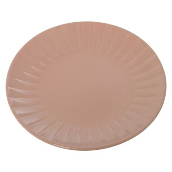 Piatti Da Dessert In Ceramica - Rosa Ø20,5x2,5cm
