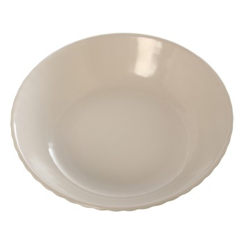 Beige Ceramic Soup Plates Ø22,5x5cm