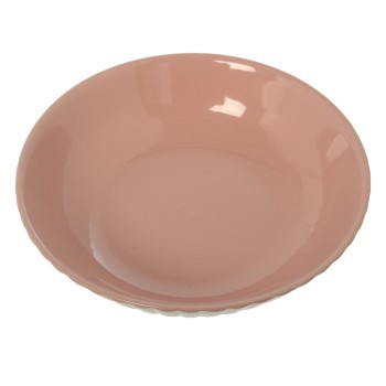Plato Hondo Ceramica Rosa Ø22,5x5cm