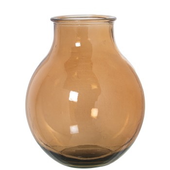 Brown Recycled Glass Vase- _ø29x36cm Boca:ø12,5cm