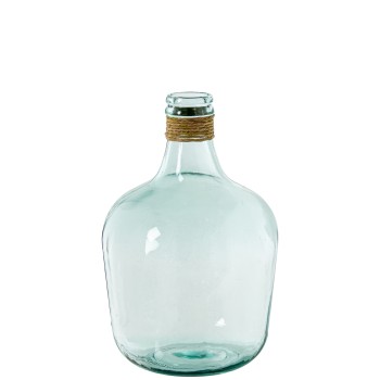 Vaso De Vidro Transparente Con Corda Ø30x43cm, 12l
