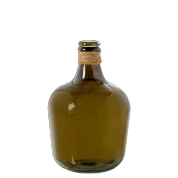 Vase En Verre Brun Avec Corde Ø30x43cm, 12l