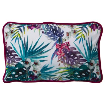 Cuscino In Velluto Stampato Con Zip - 50x30cm- 30x50cm