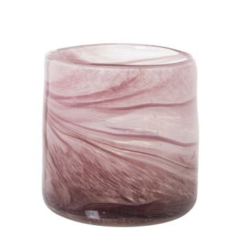 Pink Earth Glass Candle Holders Ø10x10cm