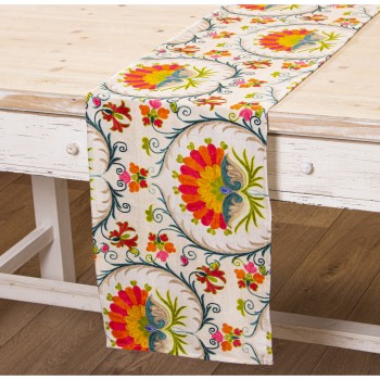 Chemin De Table Rectangulaire En Velours - 33x180cm- 33x180cm