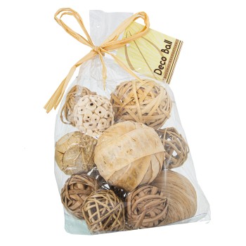 White Dried Balls/flowers Bag- _12x18cm