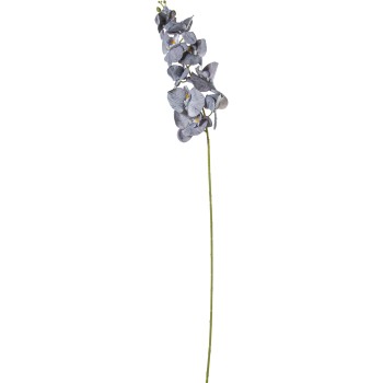Branch Of Grey Polyester Orchids 100cm