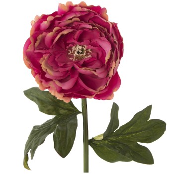 Pivoines En Polyester - Fuchsia _55cm