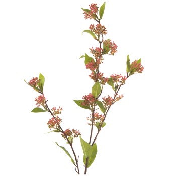 Fleur De Houx Branche Polyester Violette _75cm