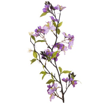 Rama C/flores Violeta 79 Cm Goma Eva+papel 79cm