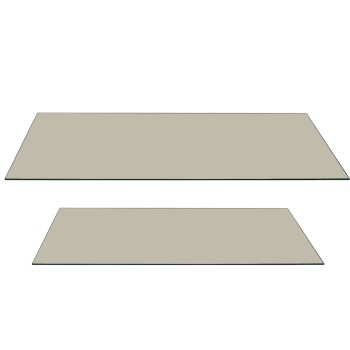Set 2 Glass For Table-8mm. Tempered Glass- _130x65x0,8+100x45x0,8cm.