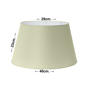 Abat-jours Ronds - 40x29x23cm (percale) _ø40xø29x23cm