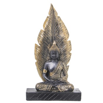 Golden And Brown Resin Buddha Figure- 15x7x27cm