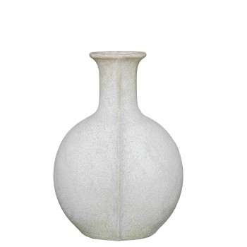 Rustic White Ceramic Vase 26x20x36cm