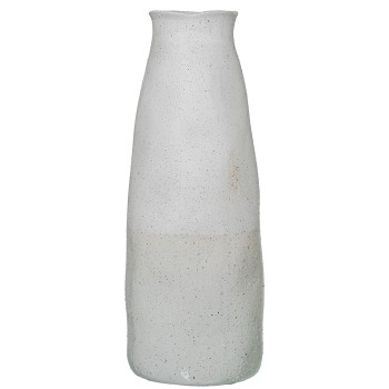 White/cream Ceramic Vase, Sand Texture Ø19x50cm