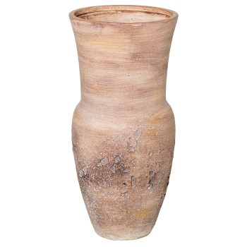 Rustic Brown Ceramic Vase Ø20x41cm