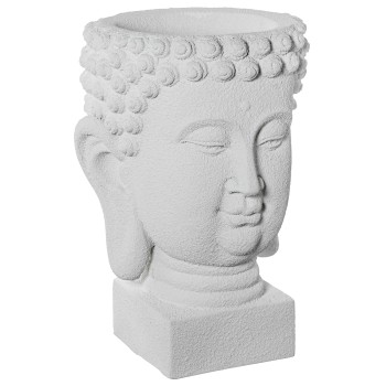 Cache-pot En Céramique Gris Bouddha _40x38x56cm