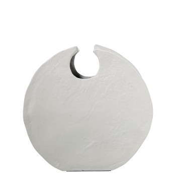 White Aluminium Vase 32x7x31cm