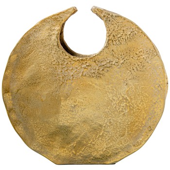 Gold Aluminium Vase 36x7x35cm
