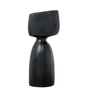 Vase Aluminium Noir 13x10x30cm