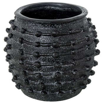 Black Ceramic Vase_ø37x37cm