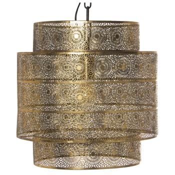 Golden Metal Pendant Light - 1xe27, Max.60w- Ø39x39cm, Cable:95cm