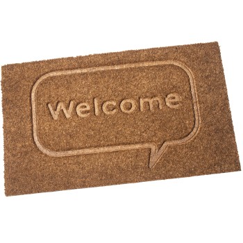 Zerbino In Fibra Di Cocco Welcome - Naturale -40x75x2cm 75x2cm