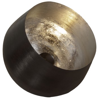 Lampada Da Terra Metallo Nero/argento 50x50x47cm 1xe27 Max.25w Non Inclusa