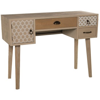 Meuble D´entrée En Bois Avec 4 Tiroirs- 105x40x78cm