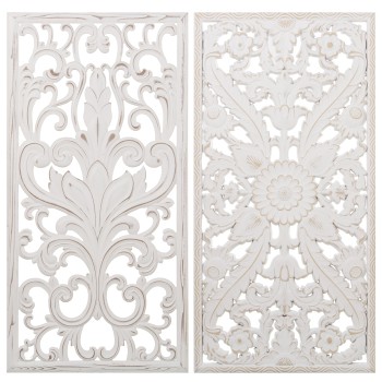 Retablo Madera Calado Blancodecapé Surtido 40x1,5x80cm, Madera: Dm